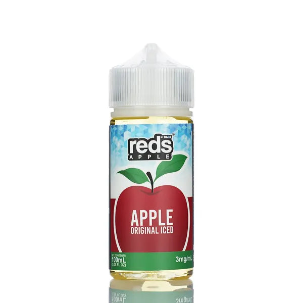 7 Daze - Reds Apple ICED eJuice - 100ml - Black Coral